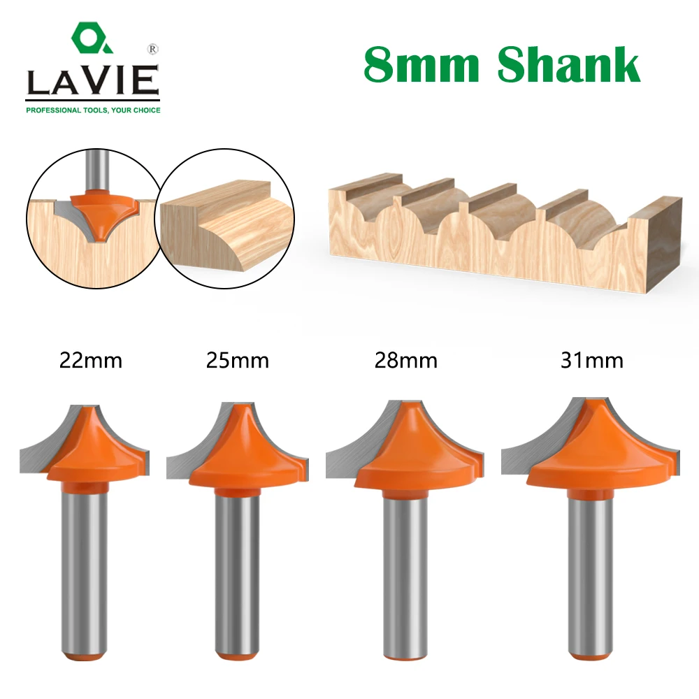 4pcs 8mm shank Opening Carving Woodworking Tools Engraving Machine Milling Cutter Tungsten Solid Router Bit Carbide End mill