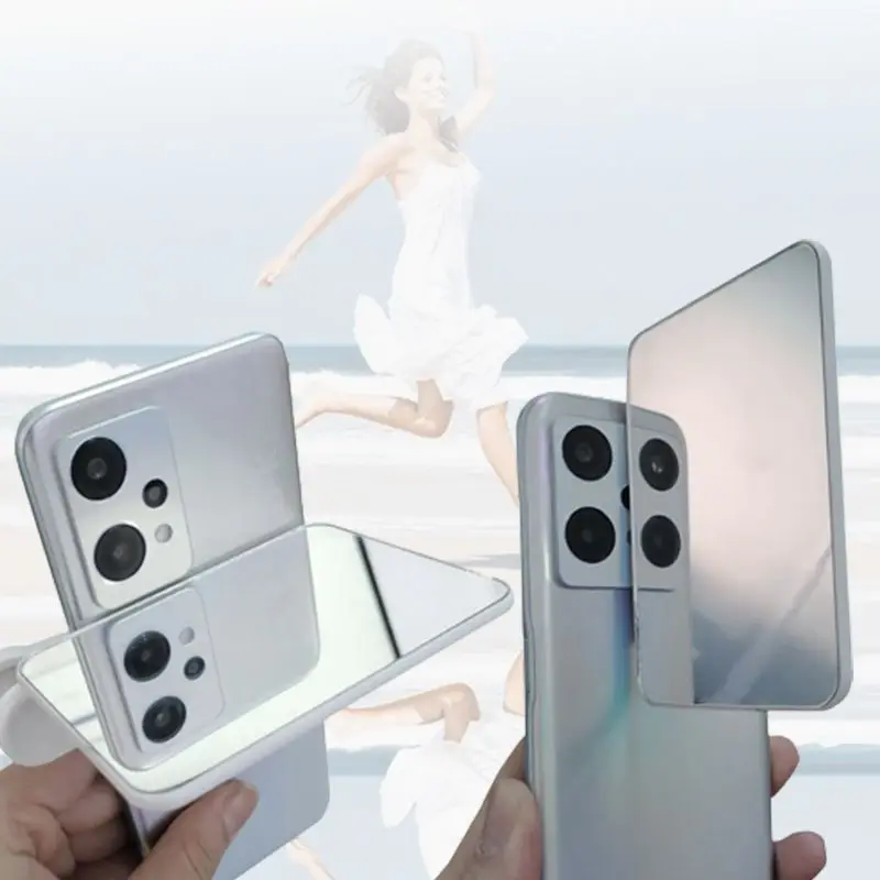 Selfie Stick Triangle Smartphone Camera Mirror Reflection Clip Kit For All Mobile Phone Reflection Camera Clip Selfie Artifact Reflection Outdoor Lens