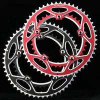 road bike double disc 2 piece tooth plate aluminum alloy double disc 53t 39t folding car tooth plate