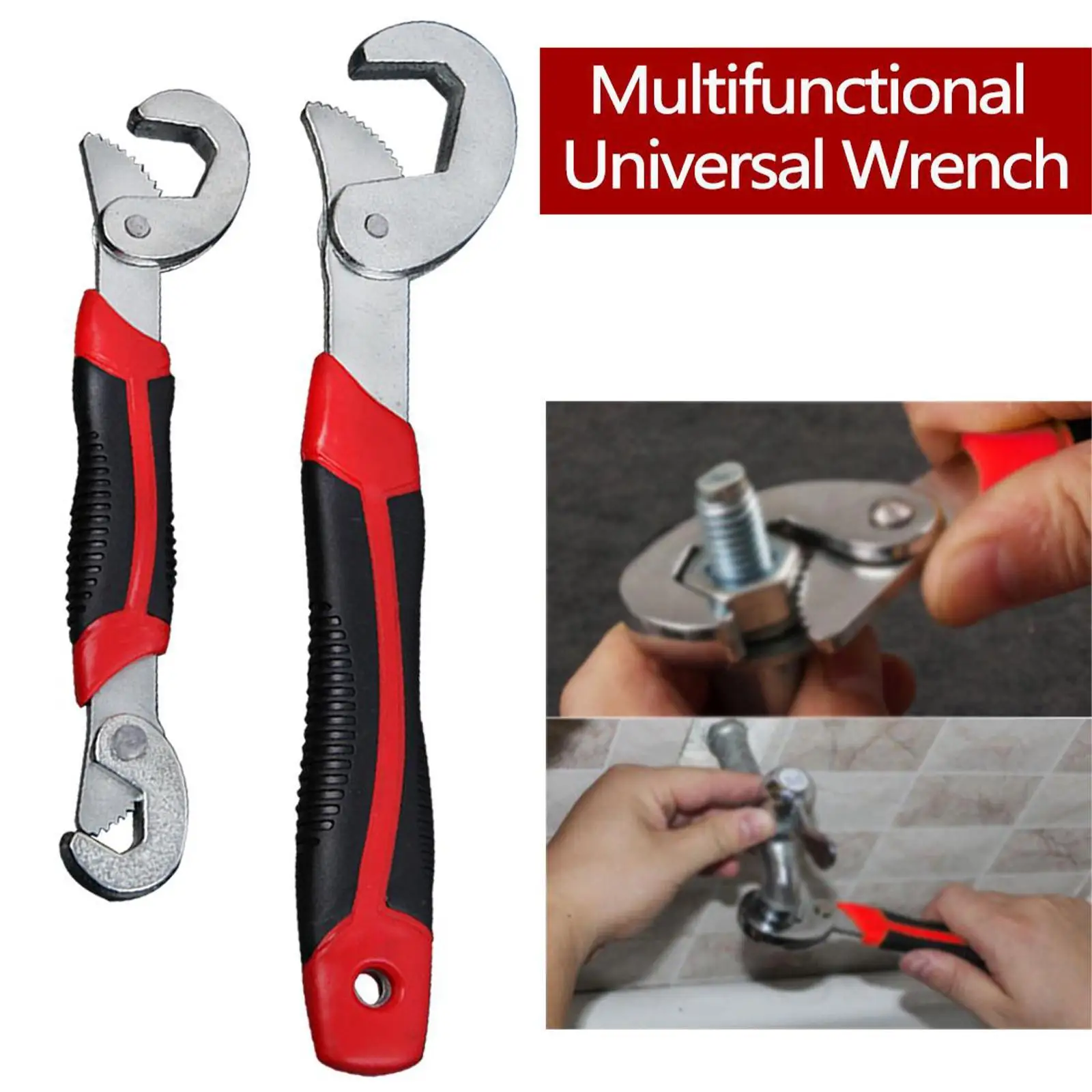 

Universal Wrench Tool Set Open Mouth Universal Opening Wrench Single Multi-Function Fast Automatic Adjustable Activity Wrench