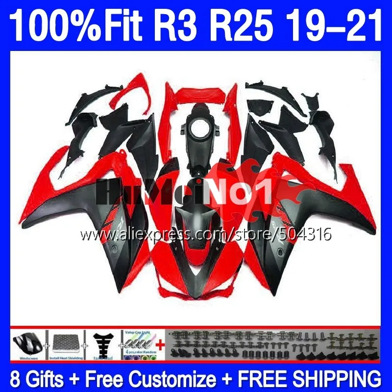 

Инъекция для YAMAHA R 3 25 YZF-R3 YZFR25 YZFR3 19 20 21 22 168MC.108 YZF-R25 YZF R3 R25 2019 2020 2021 2022 обтекатель светло-красный