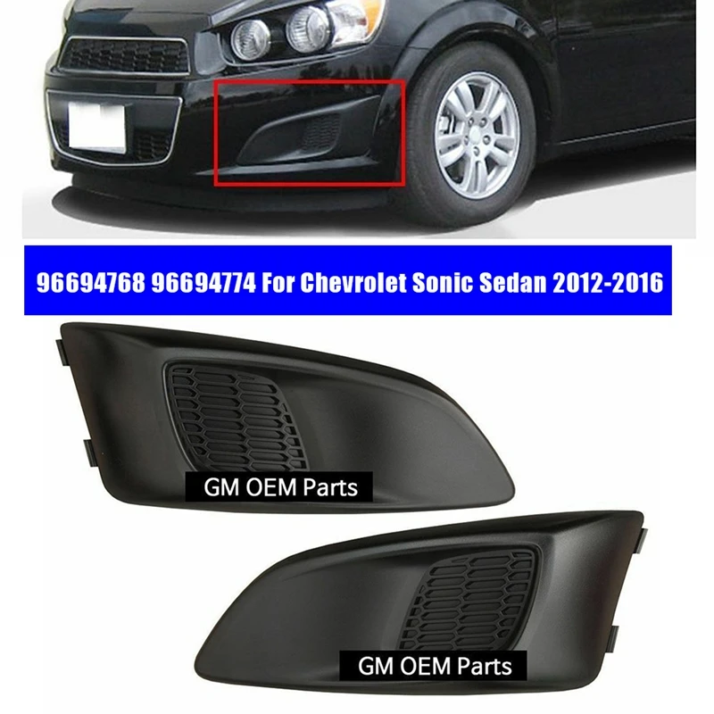 

1 пара, противотуманные фары на передний бампер для Chevrolet Sonic Sedan 96694768-96694774