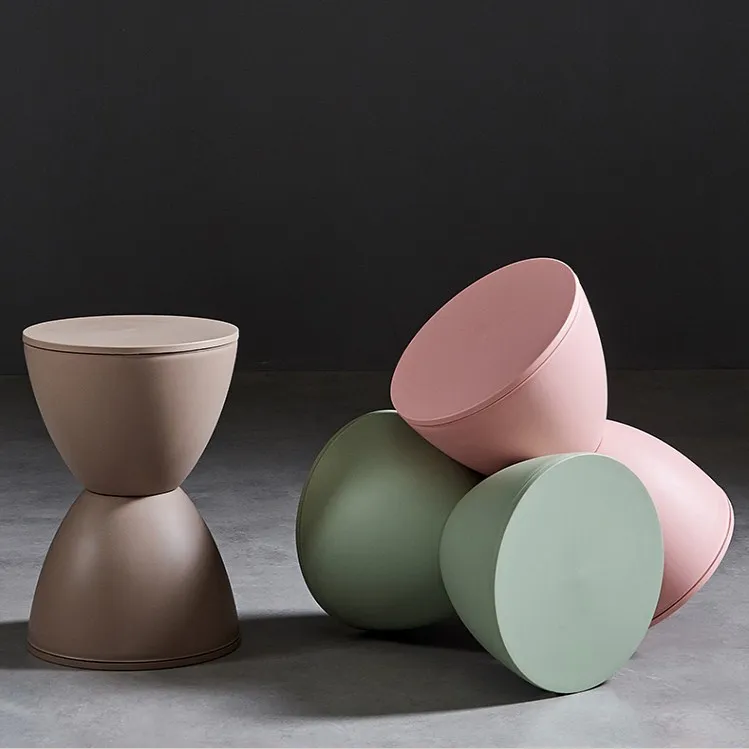 Пластиковый стул боковой стол Креативный дизайн прикроватный столик песочные