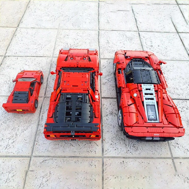 Технические креативные супер спортивные автомобили феррарид F40 MOC 42143 Daytona SP3