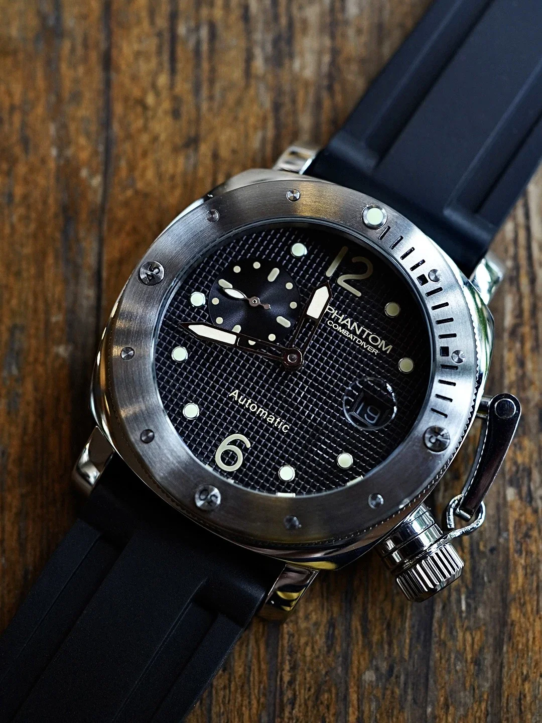 Мужские автоматические механические часы темно-синие военные для чайки ST25