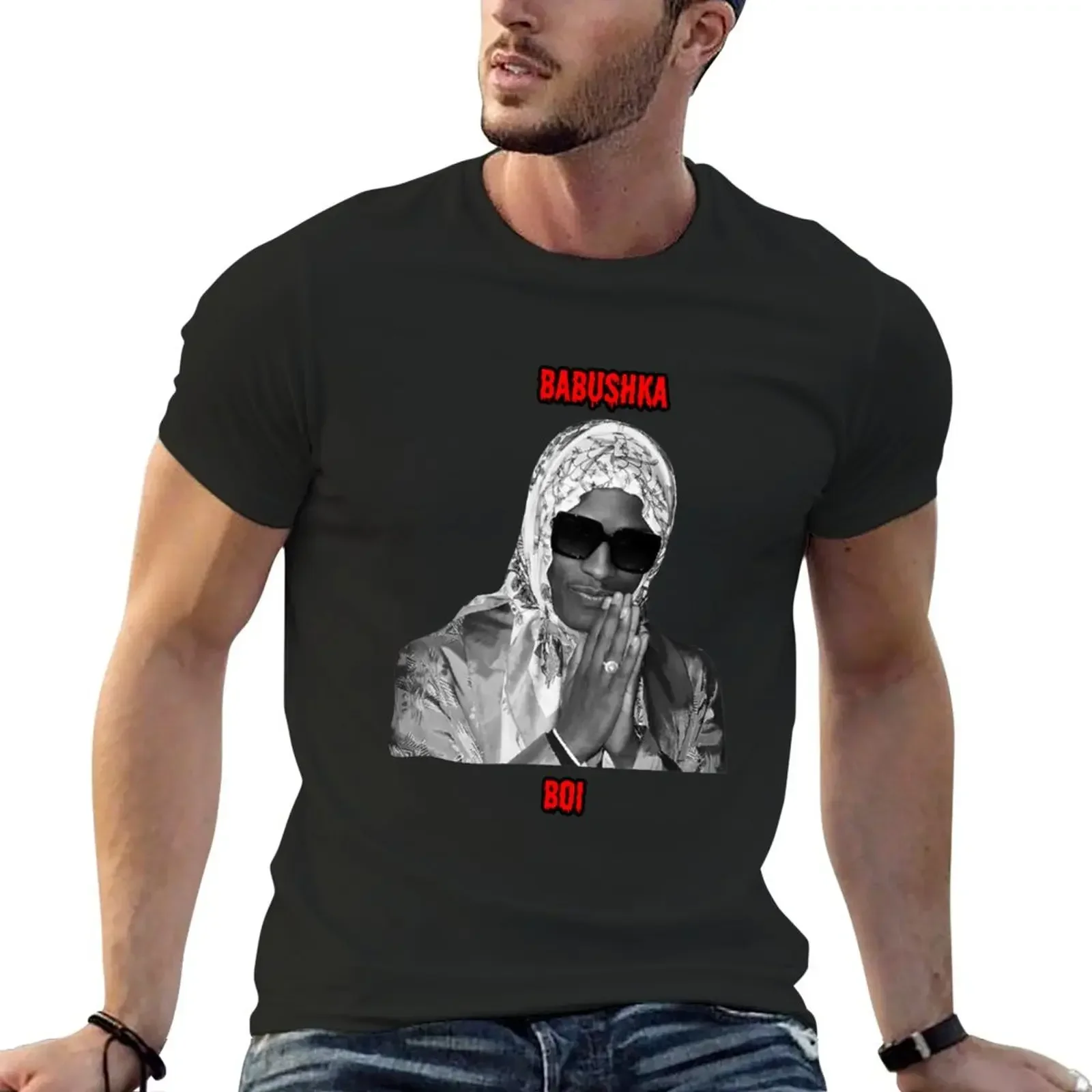 Быстросохнущая футболка Babushka Boi для мальчиков с животным принтом большие и