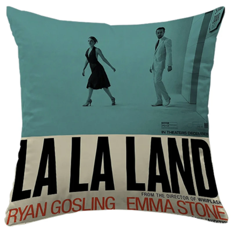 

Couple Pillowcases La La Land Movie Poster Sleeping Pillows Cushion Cover Home Decor 45x45 Pillowcase Dakimakura Wedding Gift