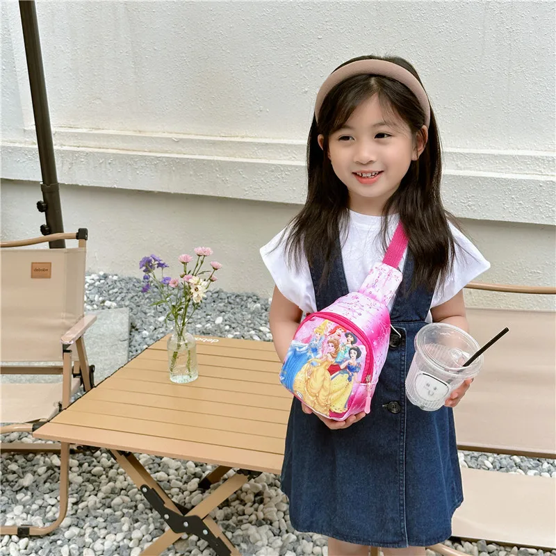 Disney Принцесса Белоснежка Золушка Аврора Аниме Фигурка полиэфир нагрудная сумка