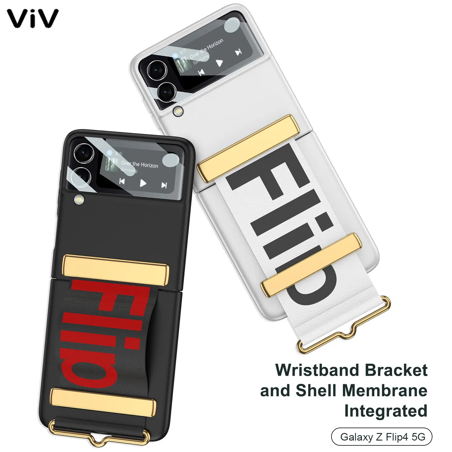 

Matte Wrist Strap Holder Case for Samsung Galaxy Z Flip 3 4 5G Flip4 Flip3 Len Camera Full Protect Hard Folding Wristband Cover