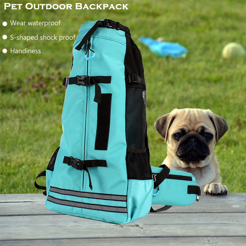 

Portable Pet Outdoor Backpack Double Shoulder Carrying Bags,Shopping Bike Sport for Corgi Teddy Travel Dog Carrier Bag Supplies