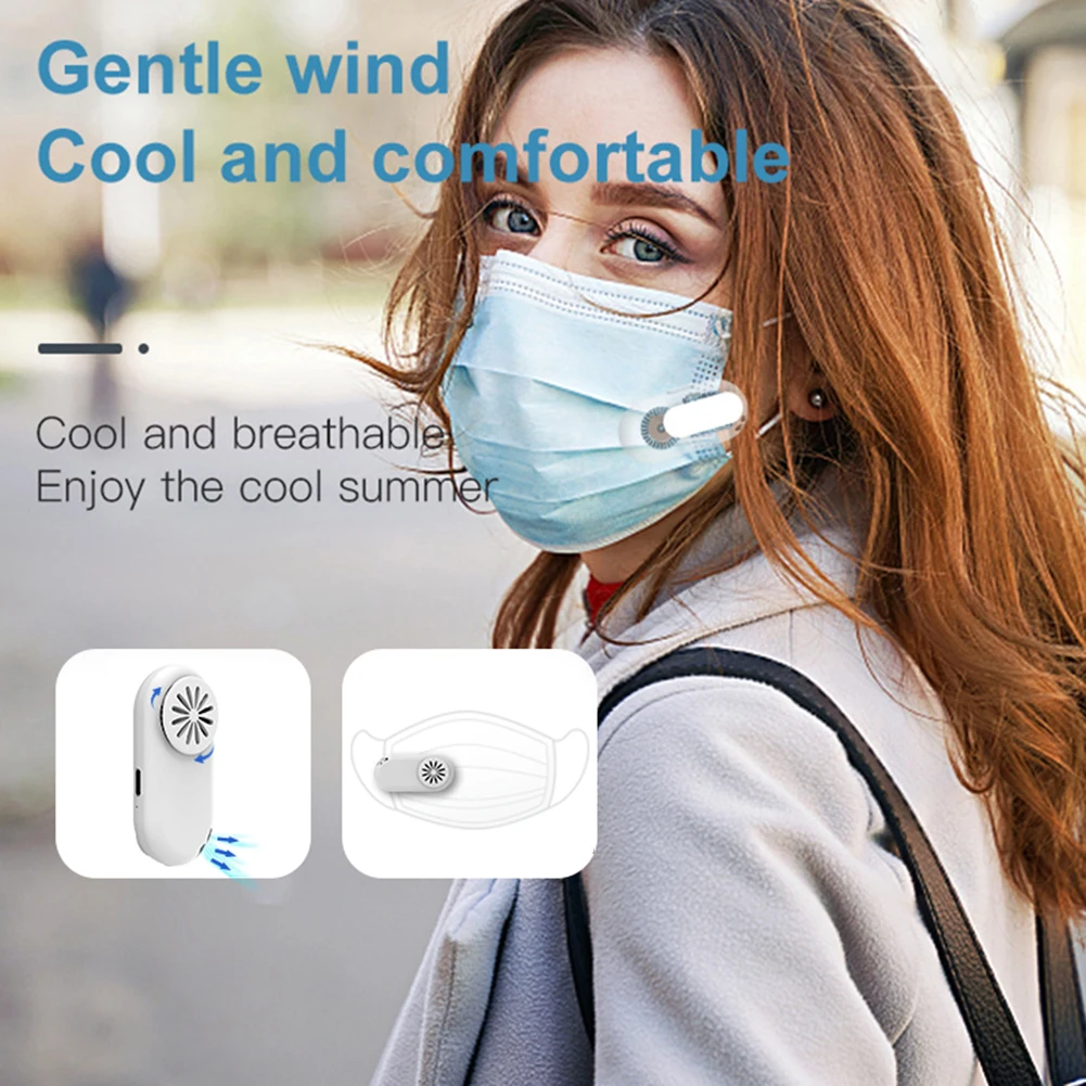 Вентилятор с клипсой для УФ-дезинфекции маски портативный охлаждающий