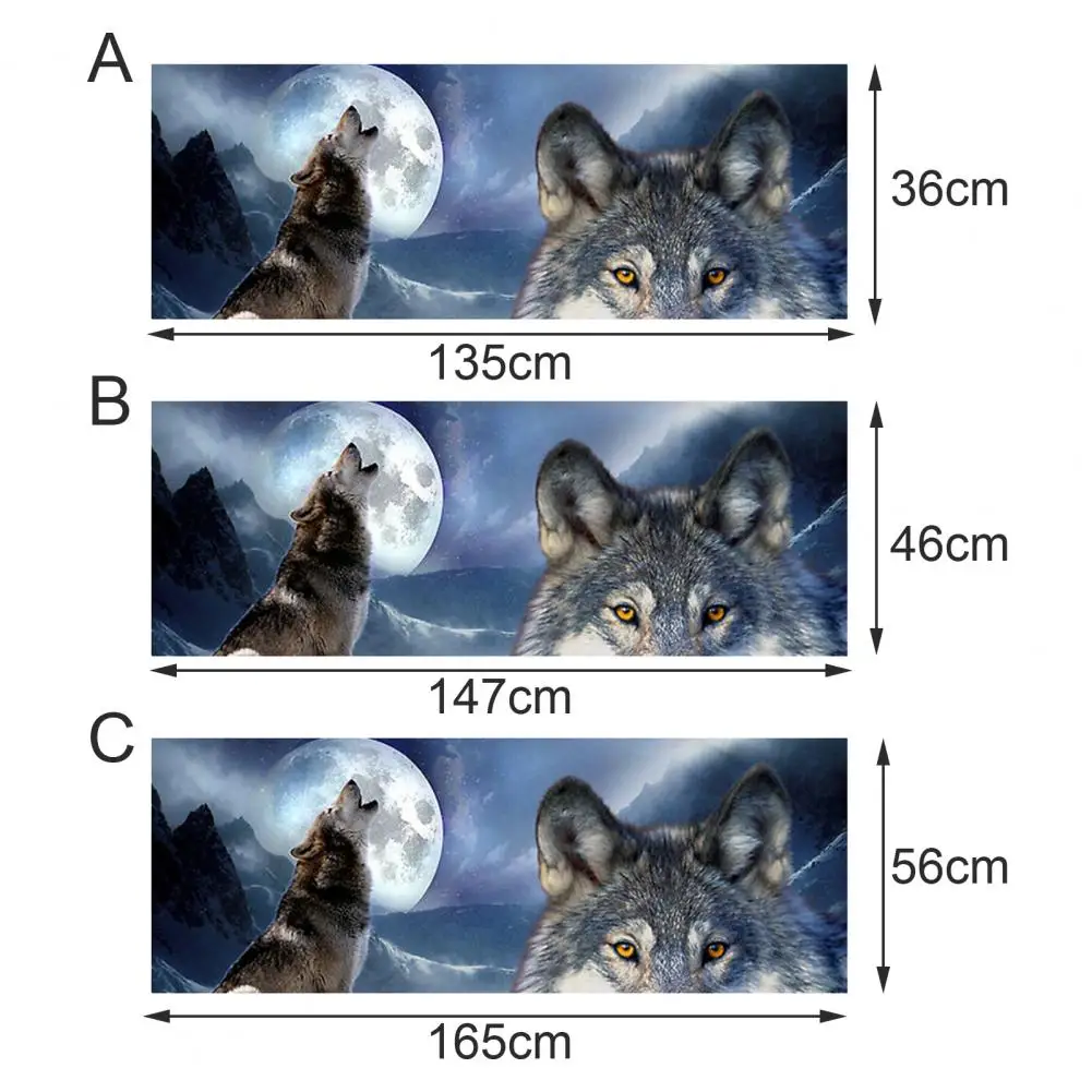 Декоративная наклейка 3D эффект волк племя Тотем необычный страшный уникальный