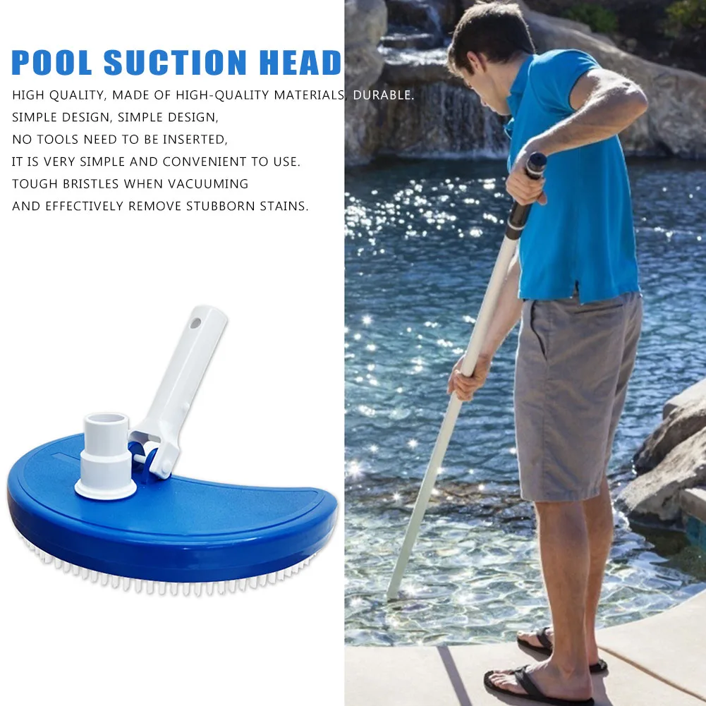 

Swimming Pool Suction Vacuum Head Brush Cleaner Half Moon Flexible Swimming Pool Curved Suction Head Cleaning Tool