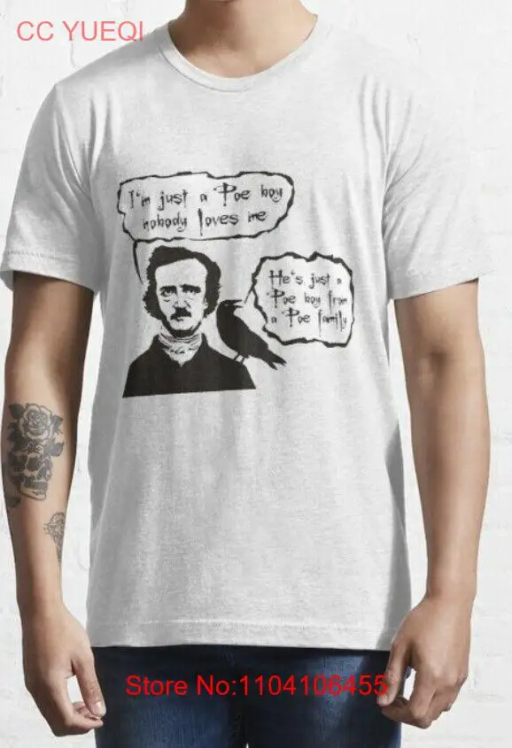 Забавная футболка Эдгар Аллан Поэ | % 100 хлопок премиум качества