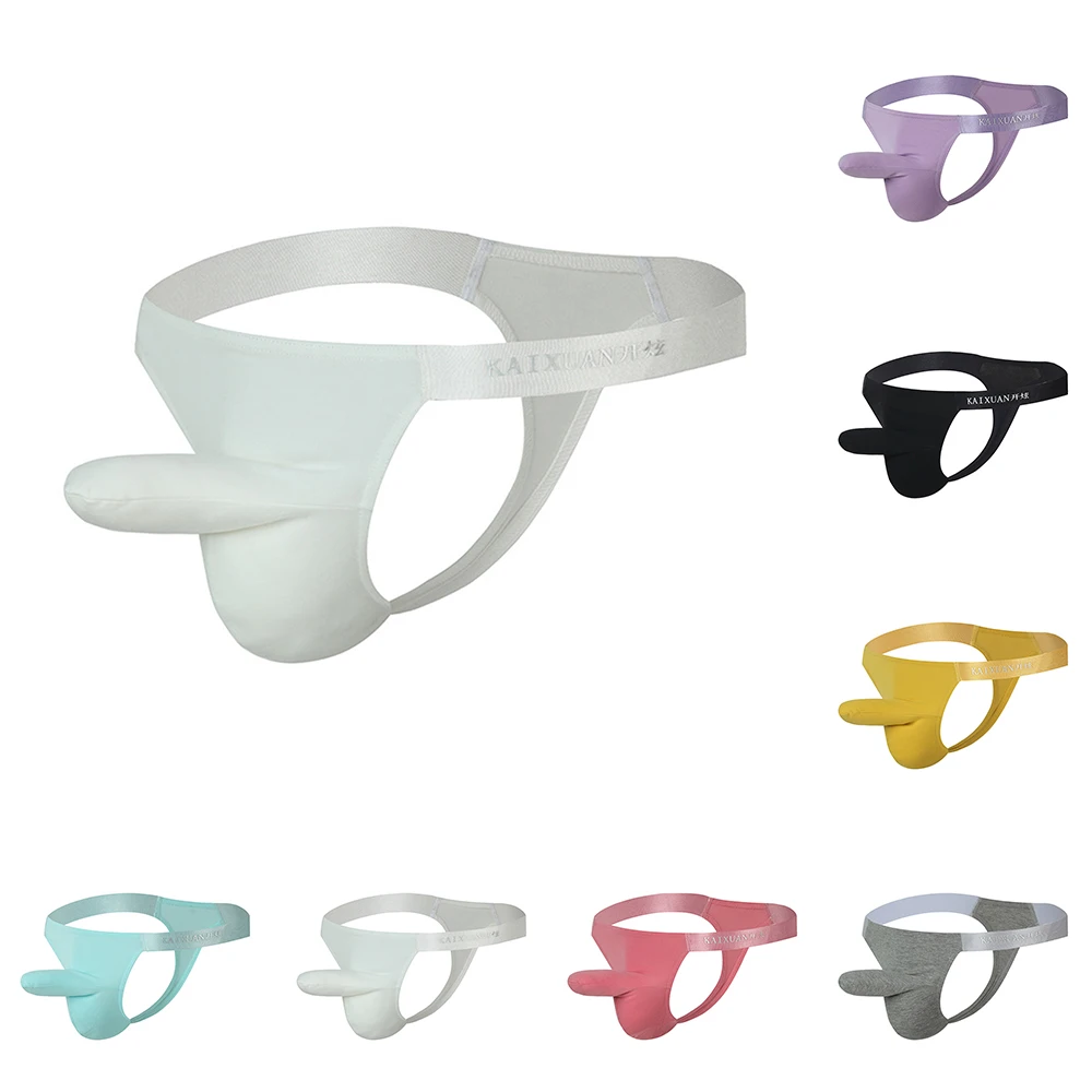 

Mens Sexy Fashion Low Waist Underwear Breathable Comfortable Thong Mini T-back Underpants Soft Pouch Enhancing Bikini Thong Hot