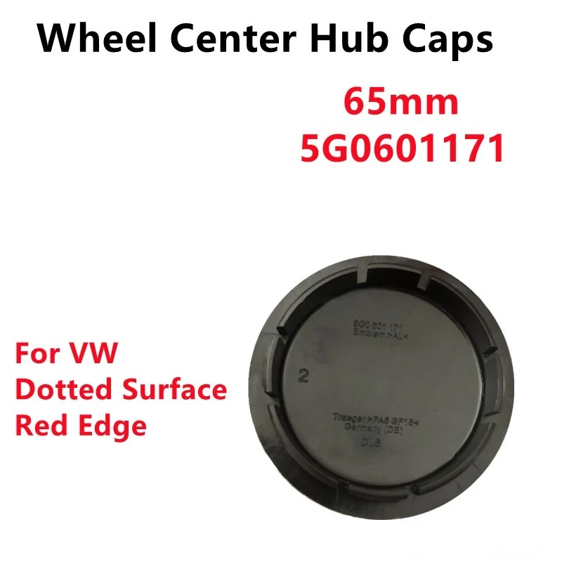

20pcs 65mm Red Edge Car Styling Wheel Center Cap Hub Covers