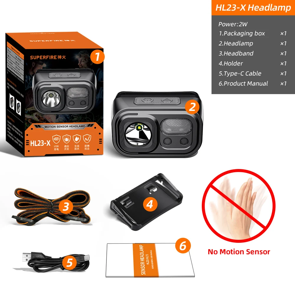 

SUPERFIRE HL23 Налобный фонарь