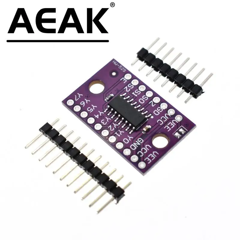 AEAK official 74HC4051 CD4051 одноканальный 8-канальный цифровой Электронный коммутатор мультиплексор