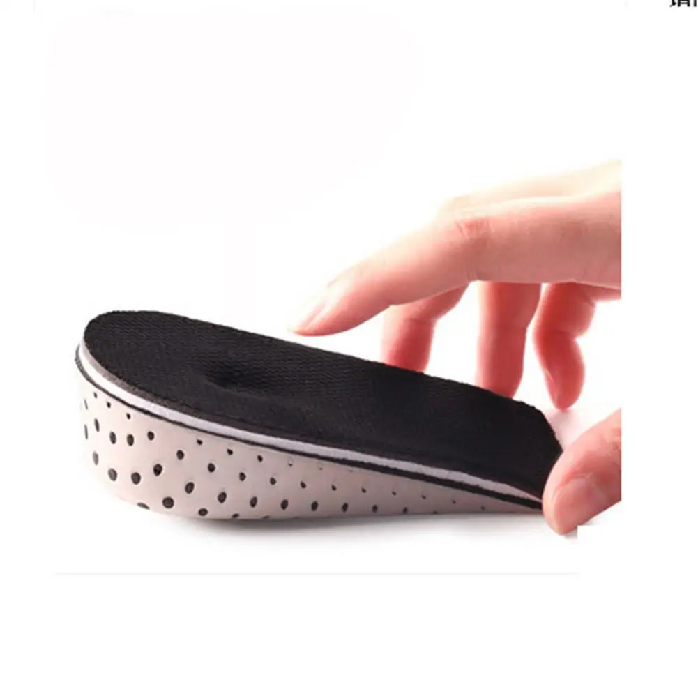 1 Pair Height Insoles Breathable Half Insole Heighten Heel Insert Sport Shoes Pad Cushion 2/3/4cm Height Increase Shoe Insoles