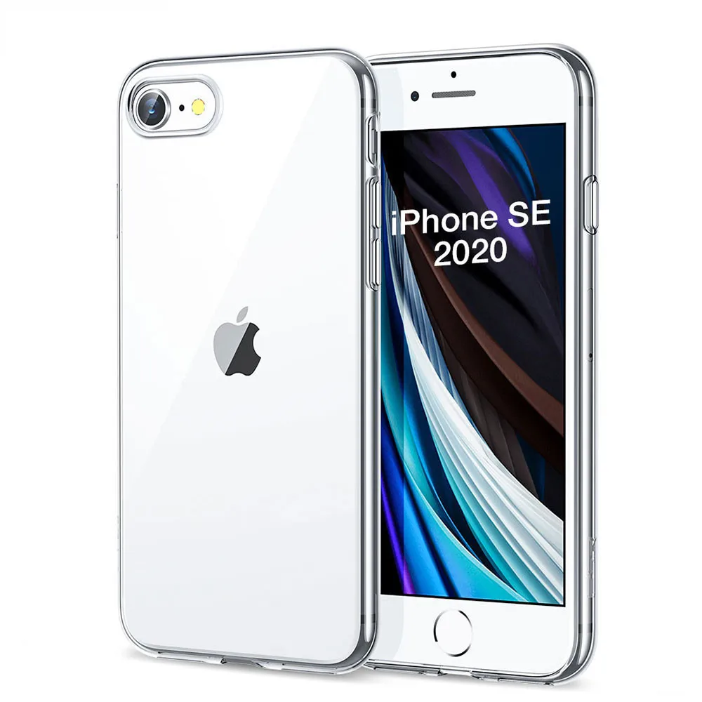 

Transparent Case For iPhone SE 2020 X XS 13 11 Pro Max XR 7 8 6s Plus 5s Silicone TPU Clear Cover on iPhone 12 11 Pro Max Case