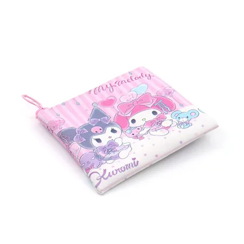 Милый кошелек для монет Sanrio, кошелек Kuromi My Melody Cinnamoroll, милые детские сумки для монет, креативные портативные женские кошельки на молнии