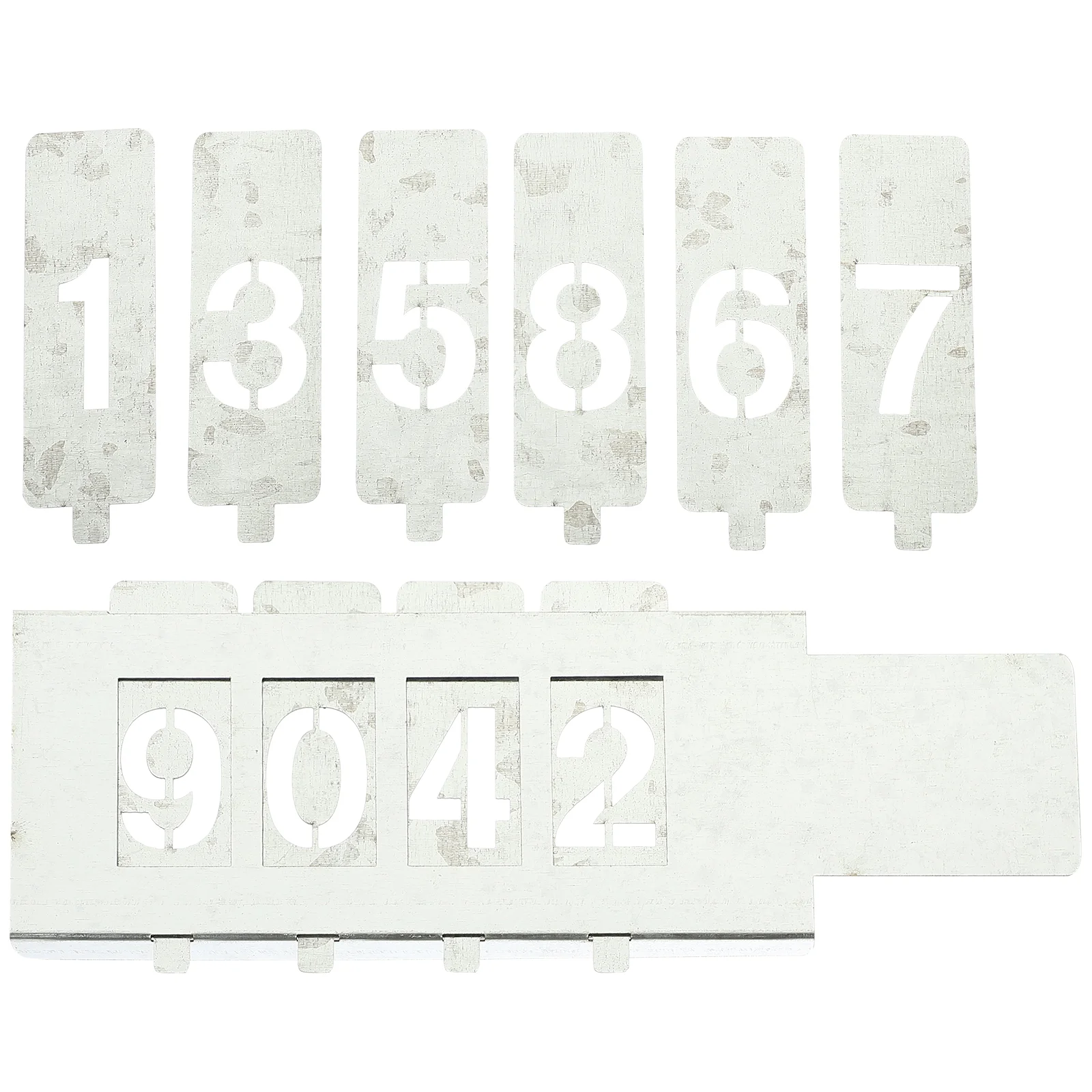 

2pcs Number Stencil Reusable Drawing Template Number Reusable Stencil Iron Stencil