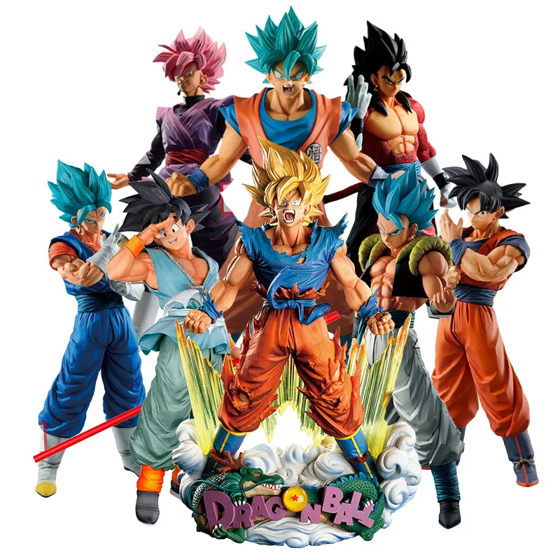

Dragon Ball Z Anime Doll Goku Vegeta Majin Buu Dragon Ball PVC Movable Model Decoration Super Saiyan Gift