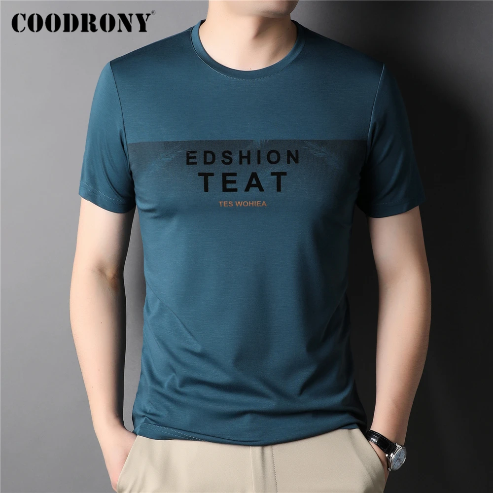 

COODRONY Brand Streetwear O-Neck T Shirts Men Clothing Summer New Arrival Fashion High Quality Short Sleeve Tshirt Homme Z5129S
