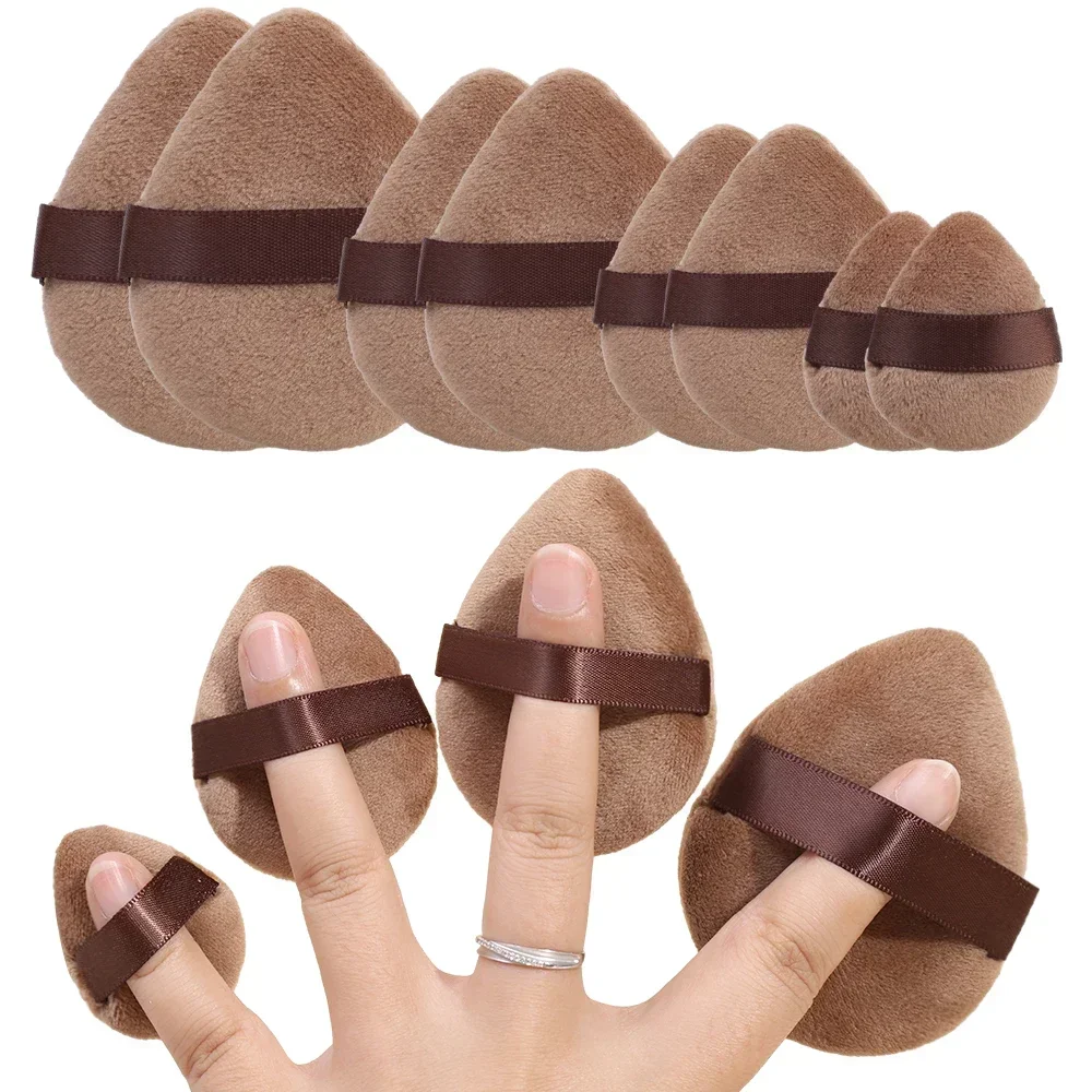 Двойная пуховка для пудры, треугольная Косметическая пуховка для лица ...