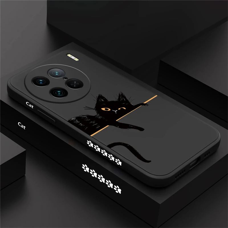 Чехол для телефона Vivo X90 Pro X 90 мягкий жидкий силиконовый чехол X30 X50 X60 X70 X80