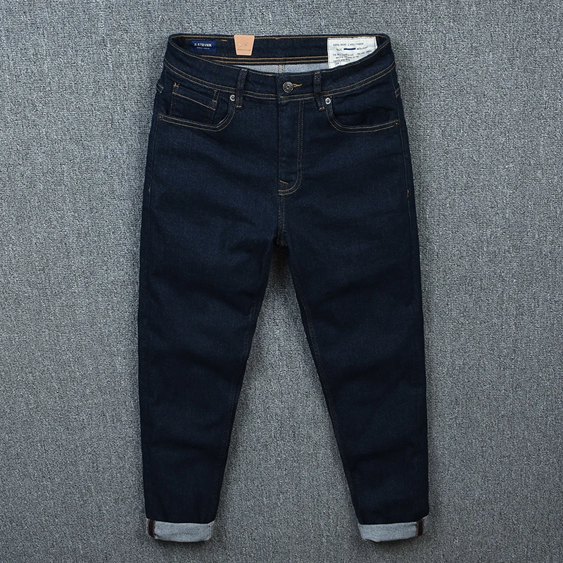 

Tannin original color retro jeans men's spring and autumn 2023 new fashion brand men's slim-fit straight pants