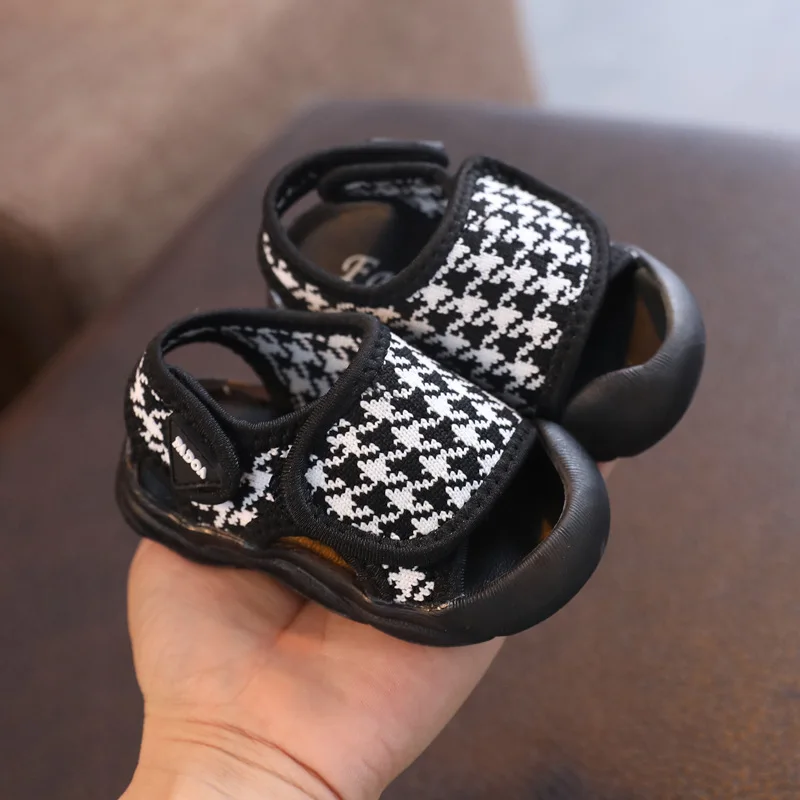

Children Bow Cute Boy Sandals 2022 Summer New Simple Baby Girls First Walker Shoes Hook & Loop Kids Fashion Casual Breathable