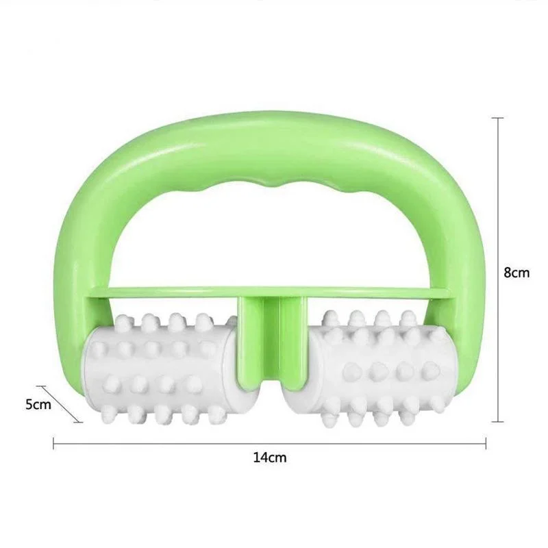 Массажер для контроля жировых отложений Blue D Type Fat Control Roller для ног, живота, шеи, ягодиц и лица.