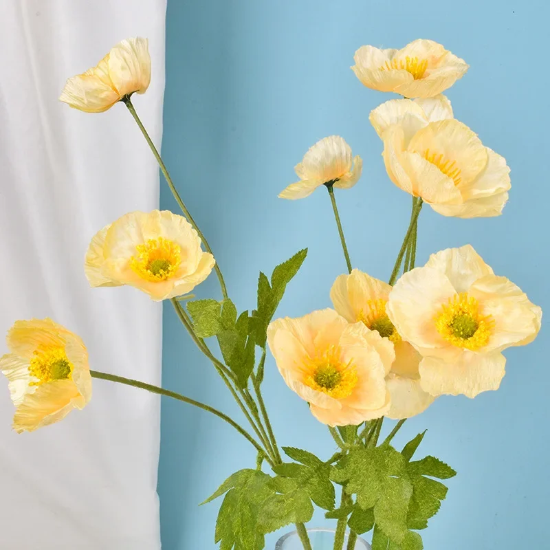 

Искусственные шелковые маки 4 штуки