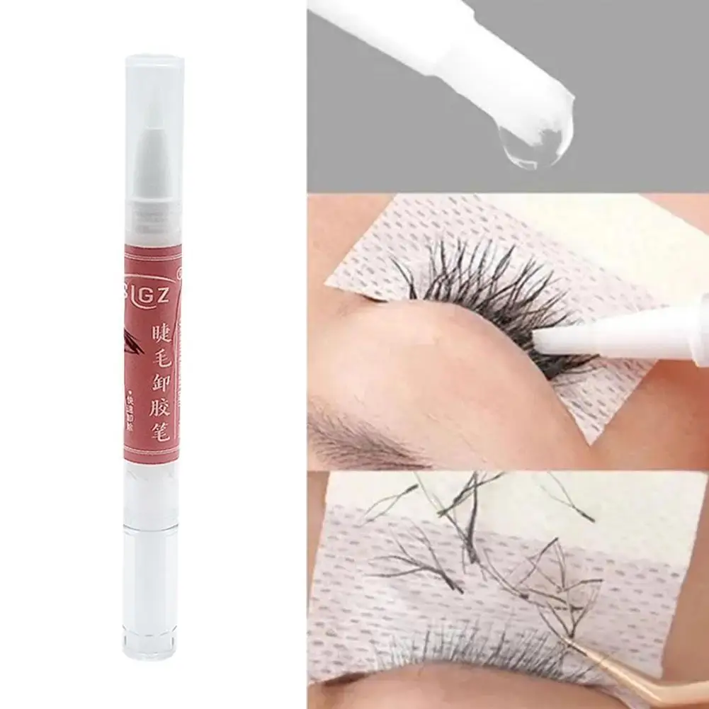 

10ml Eyelash Extension Glue Remover Transparent Non-irritating Quick Drying Adhesive Gel Remover Eye Lashes Make Up Remover Pen