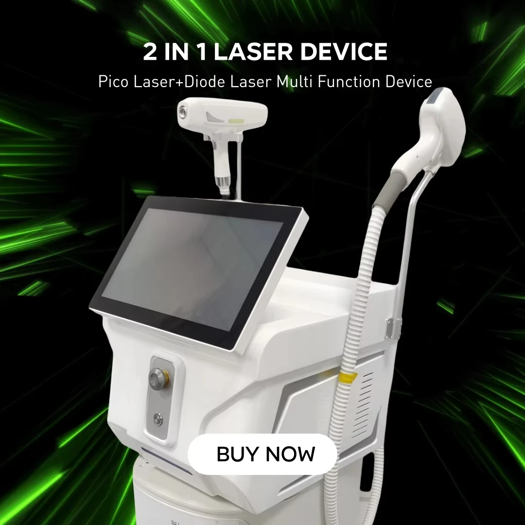 11.11 2в1 Сопрано Титан Ice Platinum Диод 755 808 1064 нм 3 длины волны Лазер ND:YAG Машина