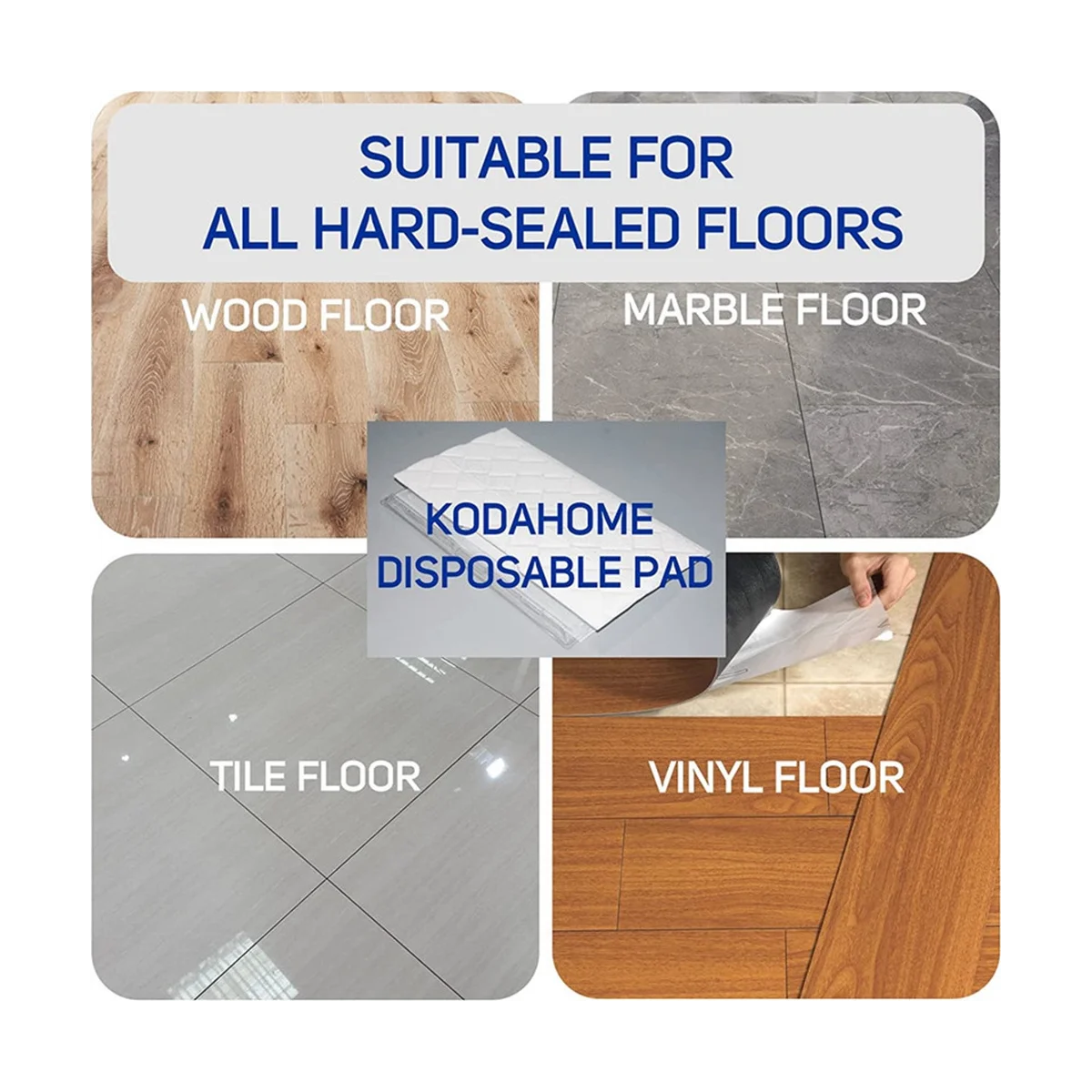 Сменная накладка для вакуумной швабры твердого пола 20 шт. VACMOP VM252 VM205 VM190 VC205