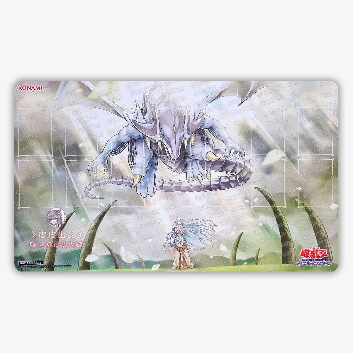Фото 13 моделей Yu-Gi-Oh! Игровой коврик для карточных игр серии Blue-Eyes White Dragon, 600x350 мм, с сеткой для самостоятельной разметки, для одного игрока №5