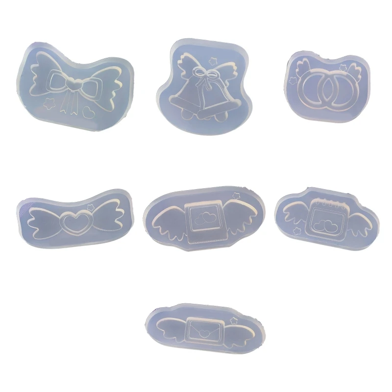 

Силиконовая форма в виде крыльев 3D, подвесные инструменты для рукоделия, аксессуары для изготовления аксессуаров с антипригарным покрытие...