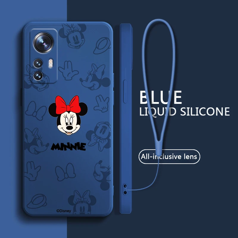 

Mickey Mouse Cute Art Phone Case For Xiaomi Mi 12T 12S 12 11T 11 10T 10S 10 9 SE CC9E Ultra Lite Pro Liquid Rope Cover