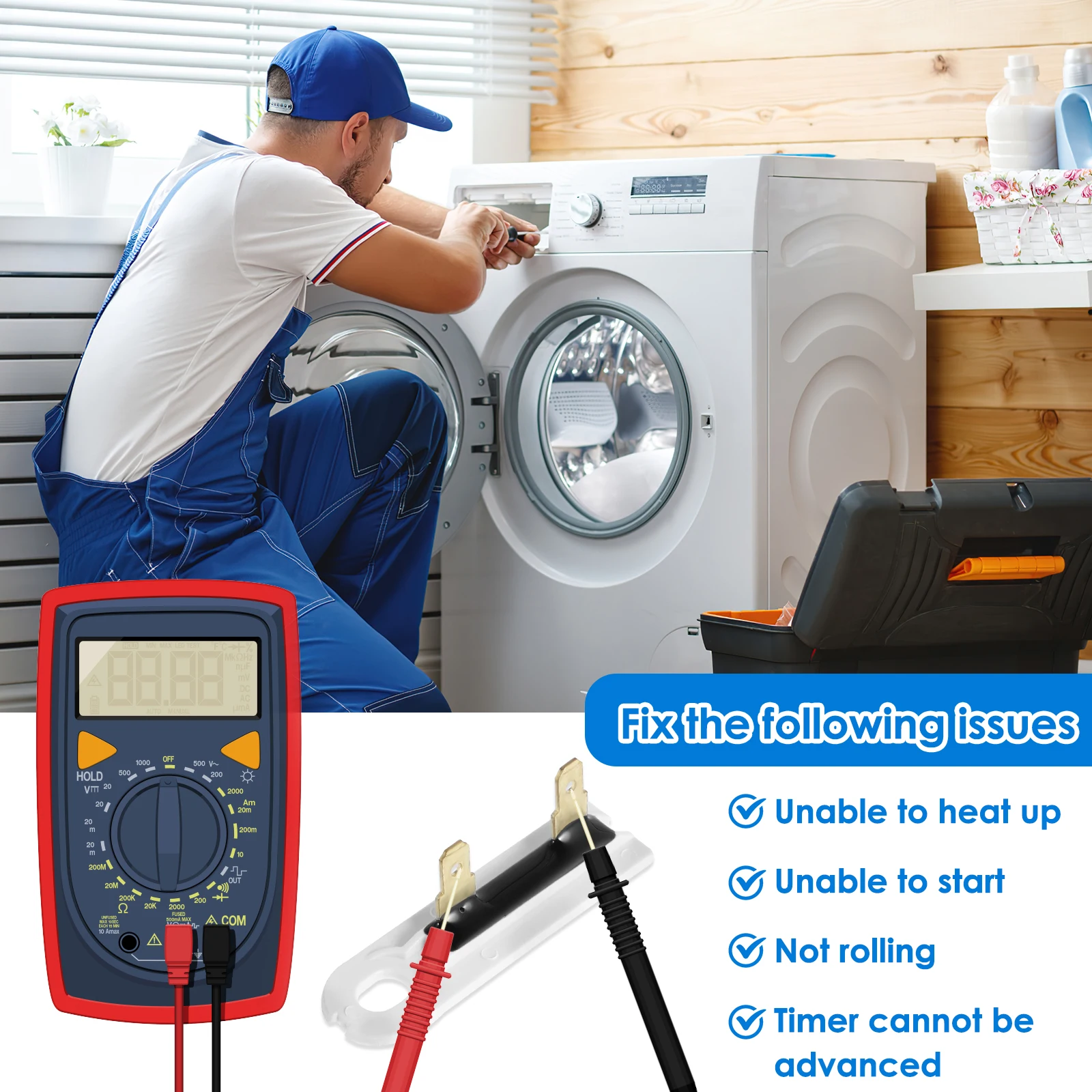 Термопредохранитель для сушилки 3392519 совместимый с 80005 WP3392519 694511 Премиум сушилка