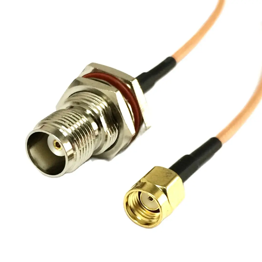 

New RP-SMA Male Inner Hole Switch TNC Female Bulkhead Pigtail Cable RG316 15cm 6inch/30cm/50cm For Wifi Wireless Antenna