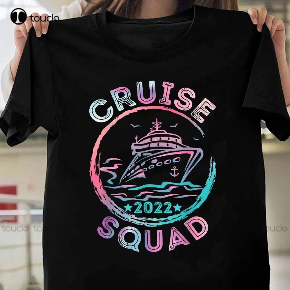 

Круиз-отряд 2022, подходящая семейная группа с якорем, футболка, черная женская футболка, мужские футболки с цифровой печатью, женская футболк...