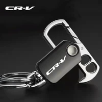 new metal keychain metal alloy buckle waist car key chain key chain beer bottle opener for honda crv 2008 2017 2019 2020