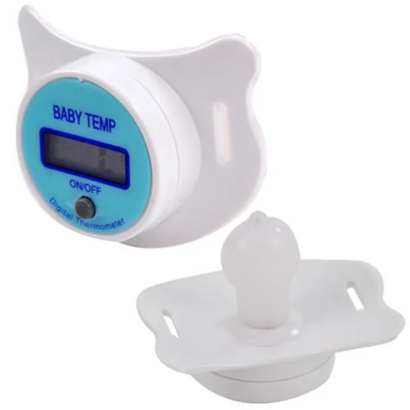 Infants Baby Practical Clack Digital Temperature Pacifier LCD Nipple Kitchen Thermometer Mouth Alarm Gadgets