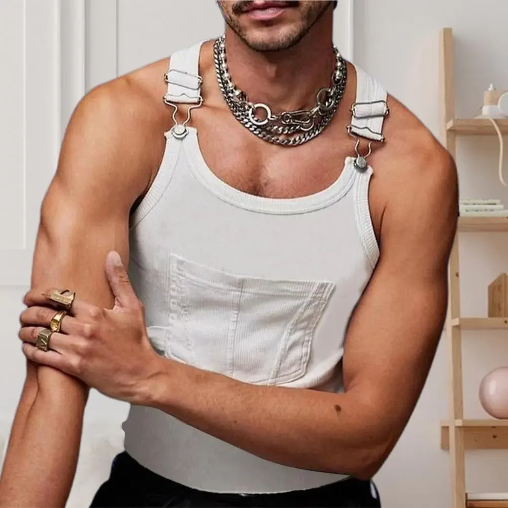 

Стильный влагоотводящий жилет, Мужская свободная футболка из полиэстера