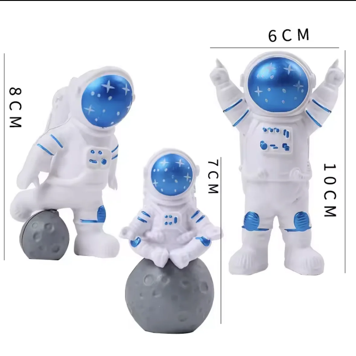 

Акриловый топпер для торта "Космонавт и планеты"