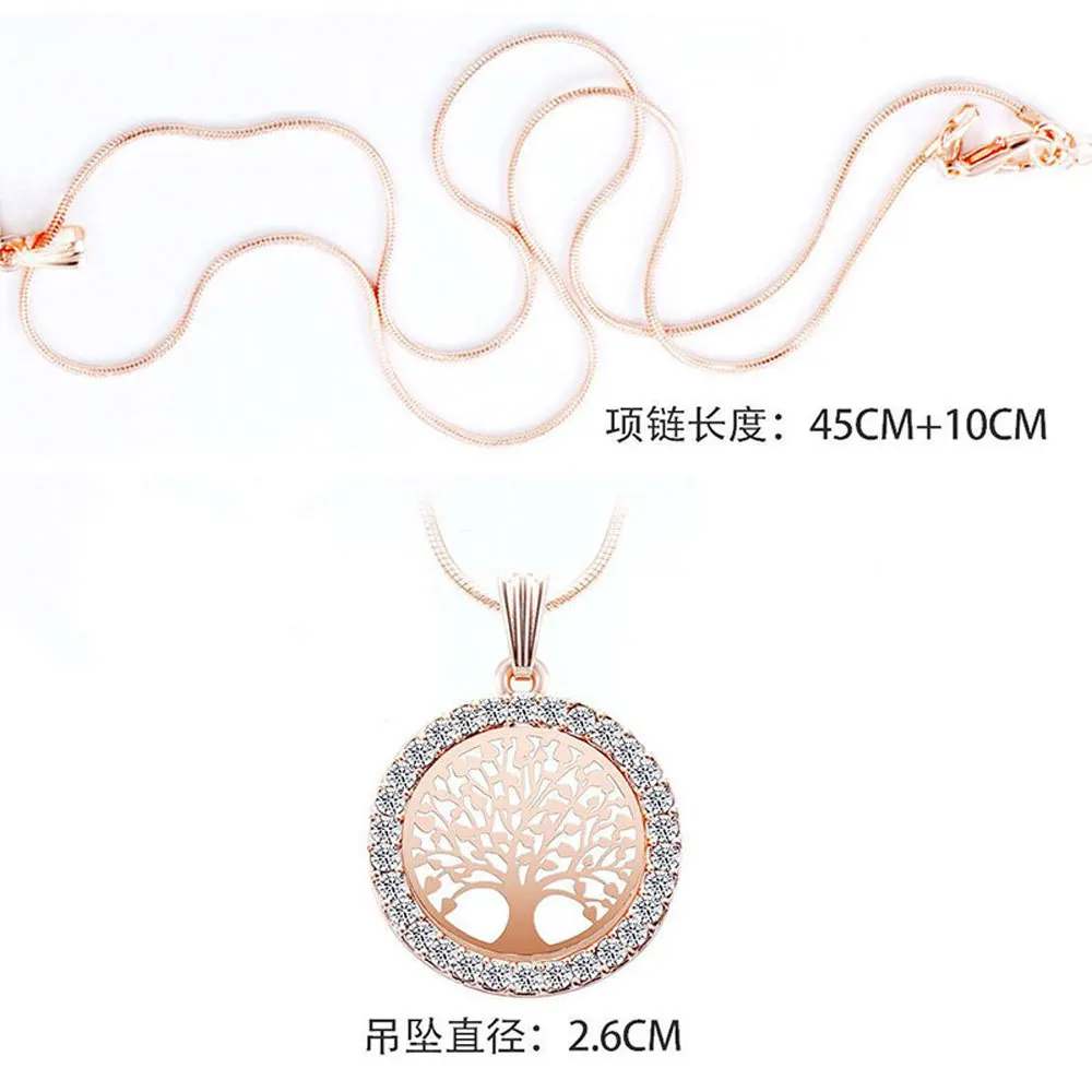 Ожерелье с круглым полым бриллиантом Европейская и американская креативная