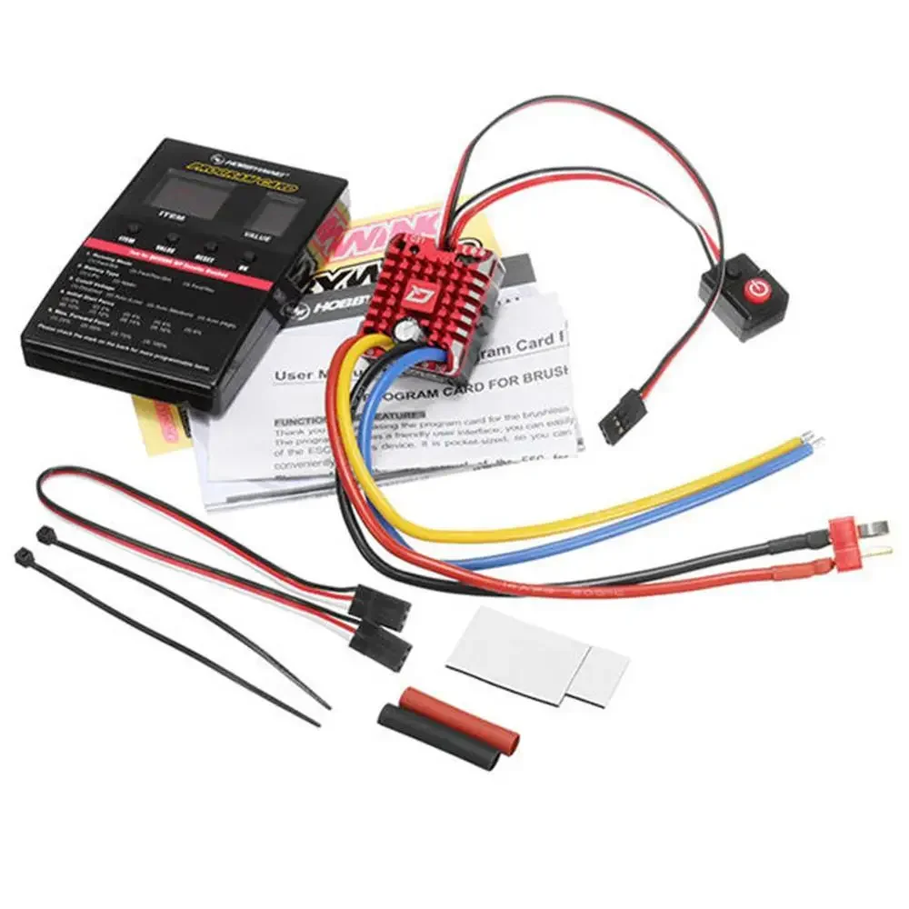 VoltSHobbywing QuicRun WP Crawler Brushed 1080 80A Водонепроницаемый ESC-контроллер скорости с программируемой картой и BEC для радиоуправляемых автомобилей (art.: 3920dccd1cd9b) - 3920dccd1cd9b