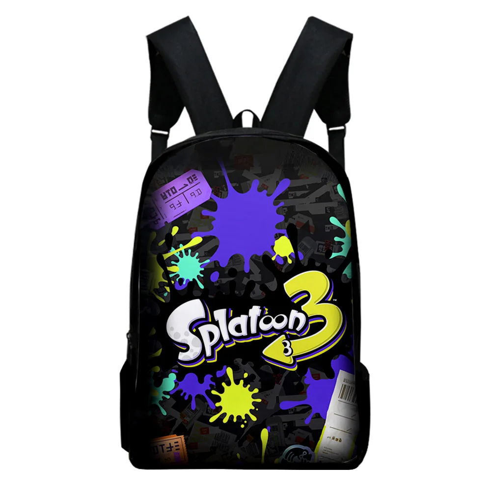 

Splatoon 3 Bag 2023 New Game School Bag Adult Kids Bags Unisex Backpack Casual Style Daypack
